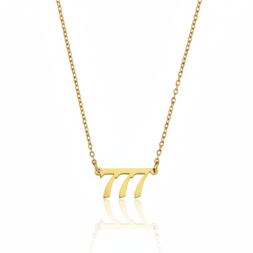Angel Number 777 Stainless Steel Necklace